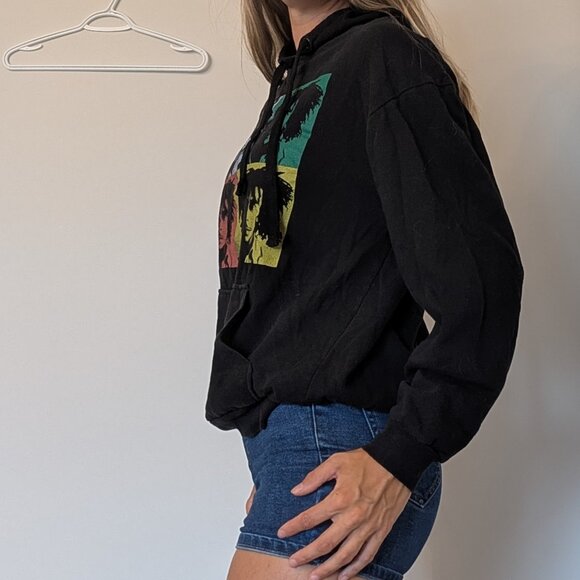 Zion Rootswear, Bob Marley Hoodie, black, color block Size Small - Picture 3 of 12